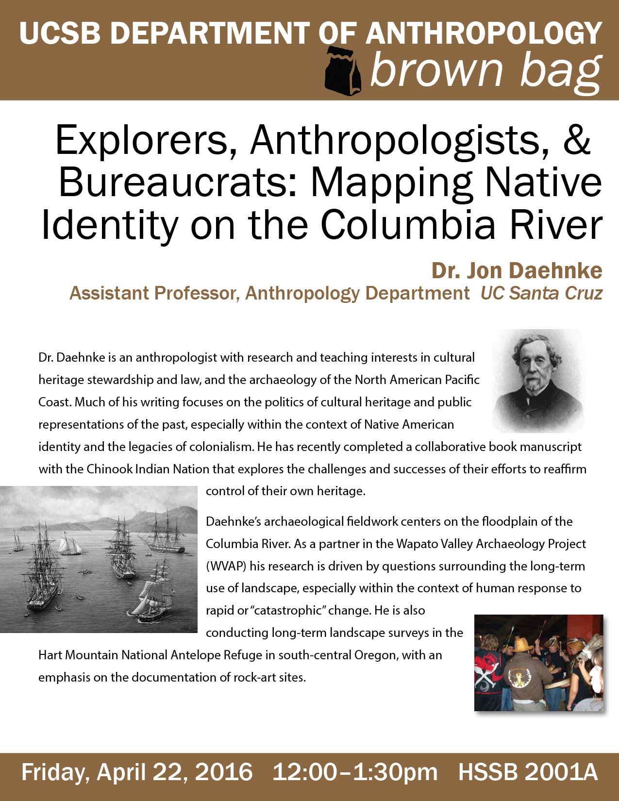 Brown Bag: Explorers, Anthropologists, and Bureaucrats: Mapping Native Identity on the Columbia River Event Image