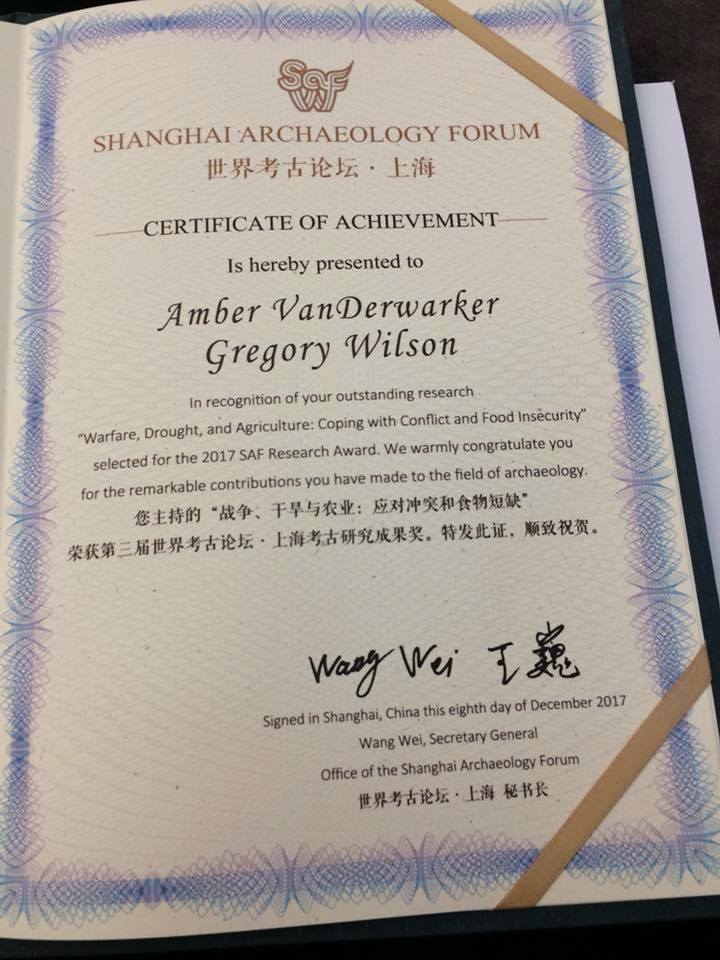 Faculty Win Shanghai Archaeology Forum Research Awards article image-2017-11-28